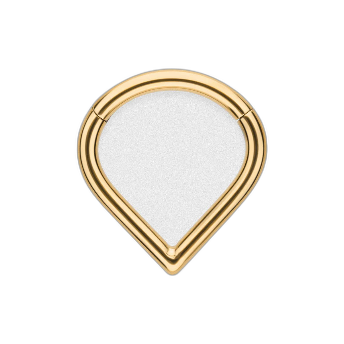Gold Teardrop Septum Clicker
